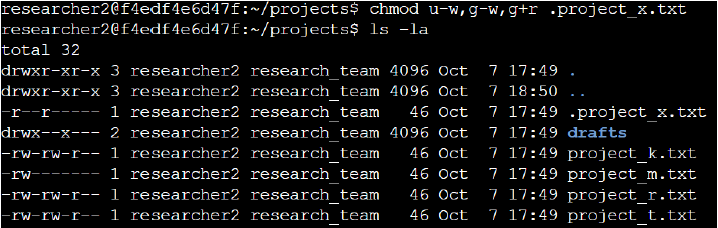 Listing directories with pwd command